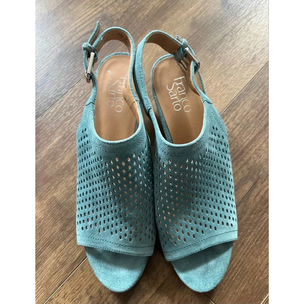 Franco Sarto Monaco suede dress sandals size 10